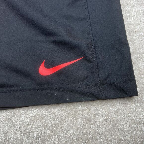 Nike Shorts Mens Medium Red Black Basketball Dri Fit Performance Athletic Gym - Picture 7 of 7